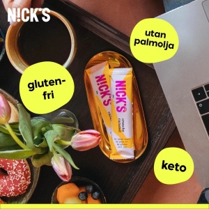 Baton Crunchy Caramel cu Stevia (fara zahar) 28g - Nick's - Img 4