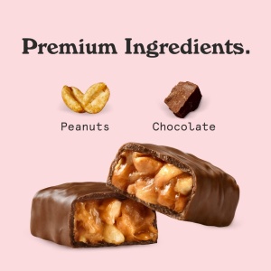 Baton Peanuts & Fudge cu Stevia (fara zahar) 40g - Nick's - Img 6