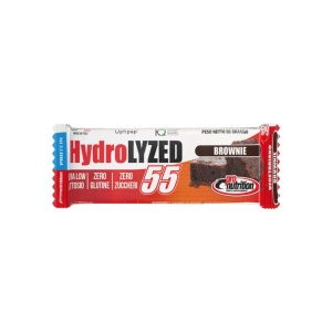 Baton proteic hidrolizat cu aroma de BROWNIE (fara zahar, fara gluten, fara ulei de palmier) 55g - Pro Nutrition