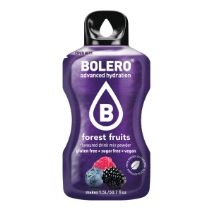 Bautura instant pudra cu Stevia FRUCTE DE PADURE (fara zahar, fara gluten, vegan) 3g - Bolero - Img 1