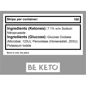 Benzi de testare a cetonelor si glucozei – 100 buc - BE KETO - Img 5