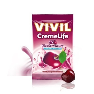 Bomboane Creme Life classic cu cirese (fara zahar) 90 gr - VIVIL