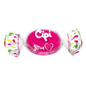 Bomboane zmeura si frisca cu Stevia (fara zahar, fara gluten) 75g - Cipi - Img 2