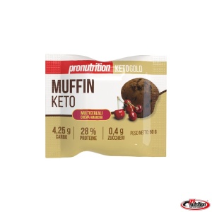 Briosa KETO multicereale cu VISINE (fara zahar, proteica, lowcarb) 50g - Pro Nutrition