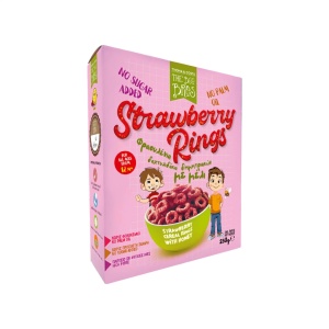 Cereale crocante inelușe cu capsuni si miere (fără zahăr, fara ulei de palmier) 250gr - The Bee Bros - Img 1