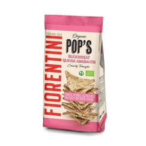 Chipsuri ECO din porumb cu hrisca, quinoa si amarant (fara zahar, fara gluten, vegan) 80g - Fiorentini