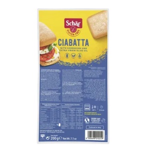 Ciabatta (fara zahar, fara gluten, fara lactoza, vegan) 200g, Schar