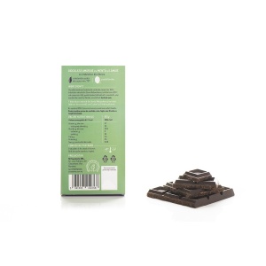 Ciocolata amaruie cu menta si lamaie cu Stevia (fara zahar) 100g - Sweeteria herbs - Img 2