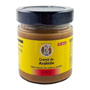 Crema de arahide (fara zahar) 200gr SOLARIS - Img 1