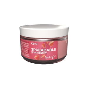 Crema de CAPSUNI tartinabila (low carb, proteica, fara zahar) 100g - FeelingOK