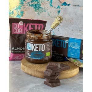 Crema de ciocolata ECO cu ulei de cocos MCT (fara zahar, keto) 200g - COCOA KETO - Img 3