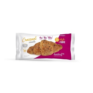 Croissant cu SEMINTE bogat in Fibre ( fara zahar, proteic, keto, low carb) 50g - FeelingOK