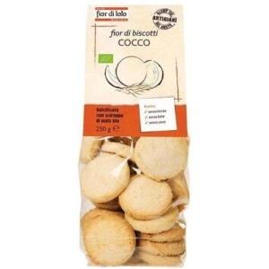 ECO Biscuiti Fior di biscotti, cu fulgi de cocos, fara lactoza, fara oua, fara drojdie, fara ulei de palmier, vegan, Fior di Loto 250g - Img 2