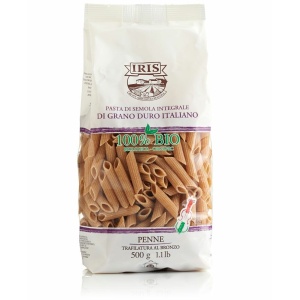 ECO Paste Penne din grau integraI, Iris Bio 500g - Img 2