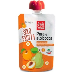 ECO Piure de pere si caise, fara gluten, fara zahar adaugat, Baule Volante 100g