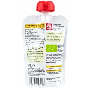 ECO Piure de pere williams, fara gluten, fara zahar adaugat, Baule Volante 100g - Img 3