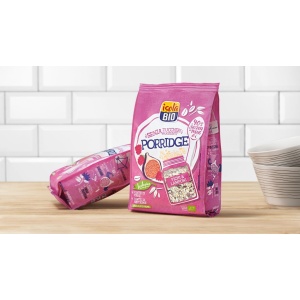 ECO Porridge cu smochine și zmeură, fara zahar, Isola Bio 375g - Img 3