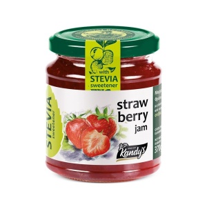 Gem de capsuni fara zahar, cu STEVIA, 370g - Kandy's