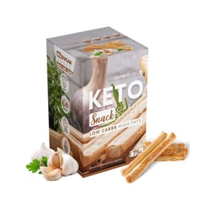 Grisine keto cu usturoi (fara zahar, fara ulei de palmier, proteice) 75g - CambioLabs - Img 1