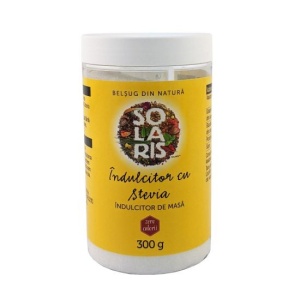 INDULCITOR CU STEVIA 300gr SOLARIS