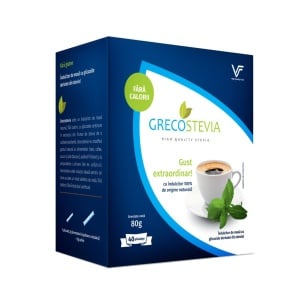 Îndulcitor natural cu stevia, cutie 40 pliculețe - GrecoStevia - Img 1