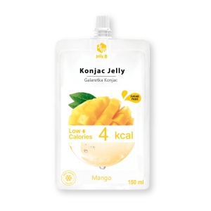 Jeleu din konjac cu Mango, low calorie (fără zahăr adăugat) 150ml - Jelly B.