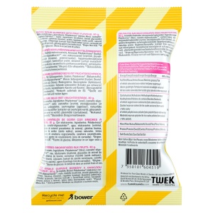 Jeleuri SOUR SUPREME cu aroma de GRAPEFRUIT, COLA si FRUCTUL PASIUNII cu ANANAS cu Stevia, (fara zahar, fara gluten) 80g - TWEEK - Img 2
