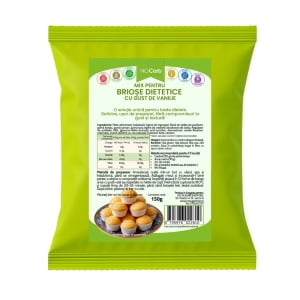 Mix pentru briose dietetice cu gust de vanilie (fara zahar, fara carbohidrati, fara gluten) 150g - NoCarb