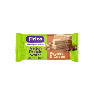 Napolitana proteica vegana cu crema de arahide si cacao(fara zahar) 40g - fizico Sly