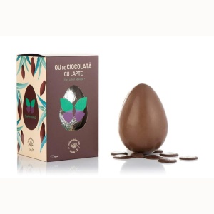 Ou de ciocolata cu lapte si Agave (fara zahar) 100g - Sweeteria