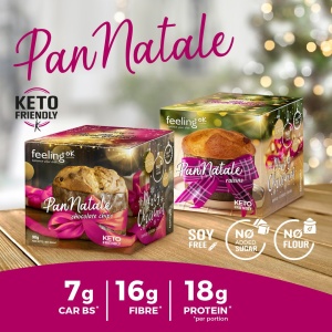 Panettone cu stafide (Low-Carb, proteic, fara zahar, keto) 90g - FeelingOK - Img 2