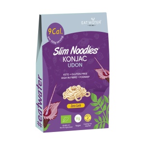 Paste Udon din faina de konjac BIO 270g (vegan, fara carbohidrati, fara gluten, keto) - Slim Pasta - Img 1