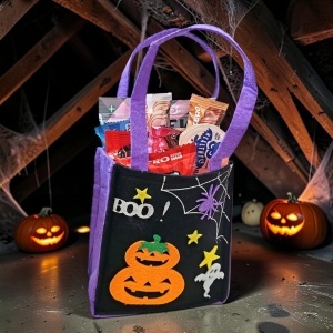 Sacosica Halloween cu dulciuri fara zahar, nevinovate