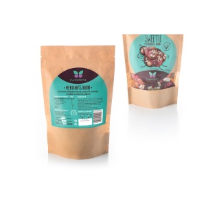 Sweetie mendiants BRUNI din ciocolata, migdale si fructe liofilizate 100g - Sweeteria - Img 2