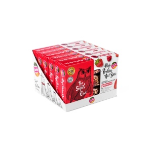 Batoane cu CAPSUNI si ZMEURA (fara zahar, fara indulcitor, fara lactoza, vegan) 84g (3x28g) - Linia Bufnita Jannis - Img 4