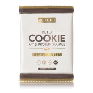 Biscuite KETO cu unt de arahide (fara zahar, vegan, fara gluten) 50g - BE KETO - Img 1