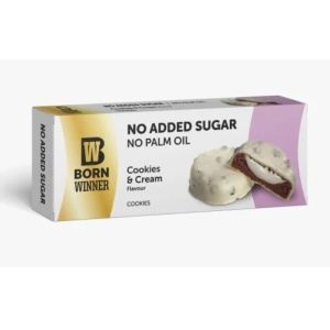 Biscuiti cu umplutura Cookies Cream (fara zahar) 100 gr - Born Winner