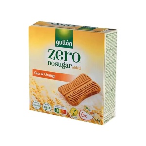 Biscuiti ovaz si portocale (fara zahar, vegan) 144g - Gullon