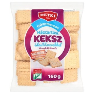 Biscuiti simpli (fara zahar) 160g - Detki - Img 1