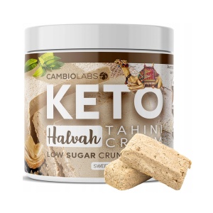 Crema keto crocanta HALVA si tahini cu Eritritol (fara zahar, fara gluten) 500g - CambioLabs - Img 4