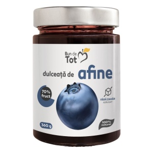 Dulceata de afine (fara zahar) "BUN DE TOT" 360gr DACIA PLANT