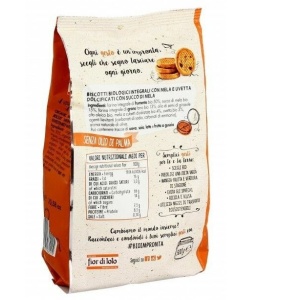 ECO Biscuiti integrali cu mere si stafide, indulciti cu suc de mere, Fior di Loto 300g - Img 2