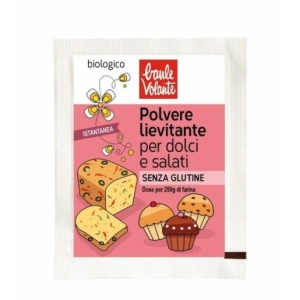 ECO Praf de copt pentru preparate dulci si sarate (2 plicuri x 9g), fara gluten, Baule Volante 18g - Img 1