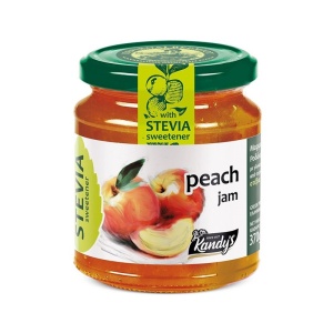 Gem de piersici fara zahar, cu STEVIA, 370g - Kandy's