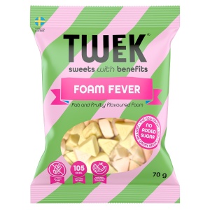 Jeleuri moi FOAM FEVER cu aroma de fructe cu Stevia, (fara zahar, fara gluten) 70g - TWEEK