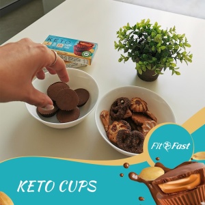 KetoCups cu unt de arahide (fara zah, fara gluten, vegan, keto) 40g - FitFast - Img 5