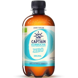 Kombucha Zero Eco 400ml (fara zahar, fara gluten, vegan) - The Gutsy Captain - Img 1