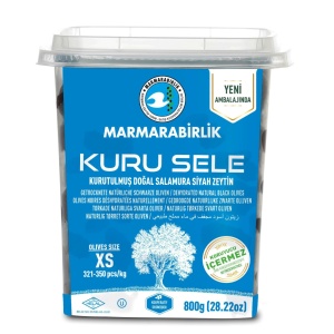 Masline negre naturale Kuru Sele XS 800g - Marmarabirlik