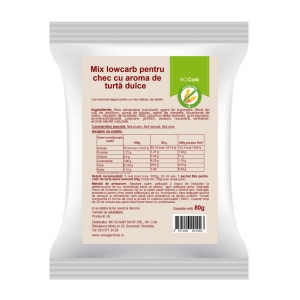 Mix pentru chec cu aroma de TURTA DULCE (lowcarb, fara zahar, fara gluten, keto) 80g - NoCarb - Img 2