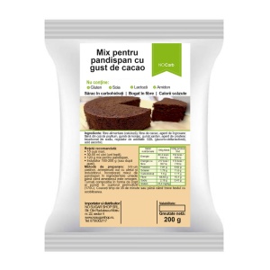 MIX pentru PANDISPAN CACAO(lowcarb, fara zahar, fara gluten, keto) 200g - NoCarb